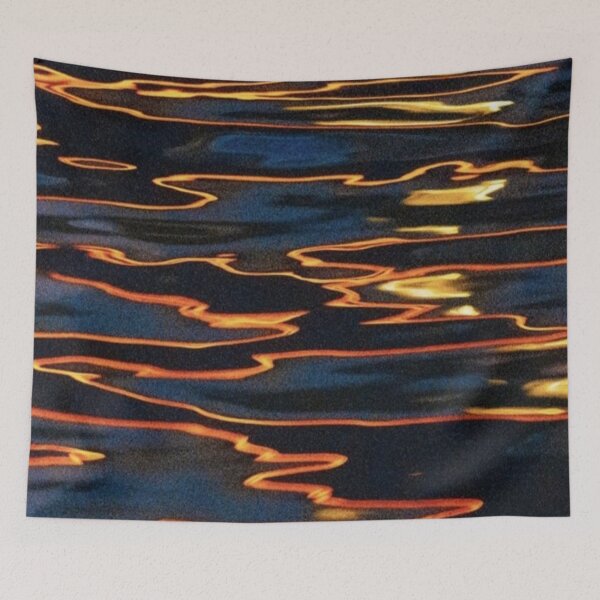 Item preview, Sunset reflection on water (abstract) designed and sold by fudgecream.