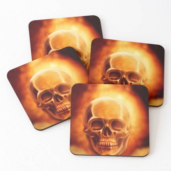Item preview, Skull on fire artwork designed and sold by DopeDesign111.