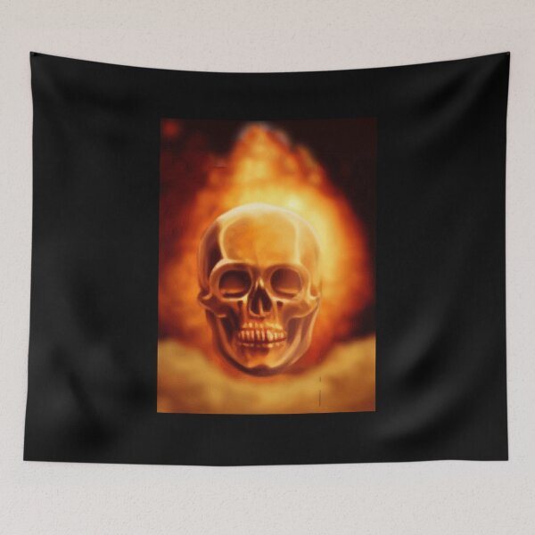 Item preview, Skull on fire artwork designed and sold by DopeDesign111.