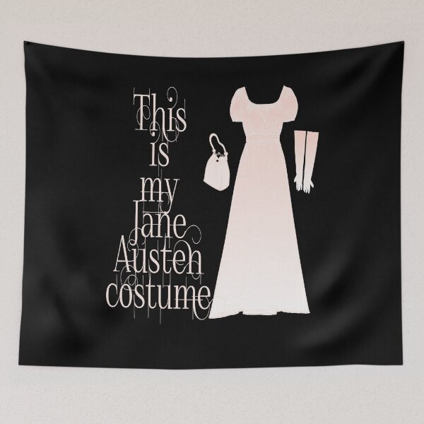 Item preview, Funny Jane Austen Pride and Prejudice Quotes Regency Dress Costume Romantic Novel designed and sold by TopTeeShop.