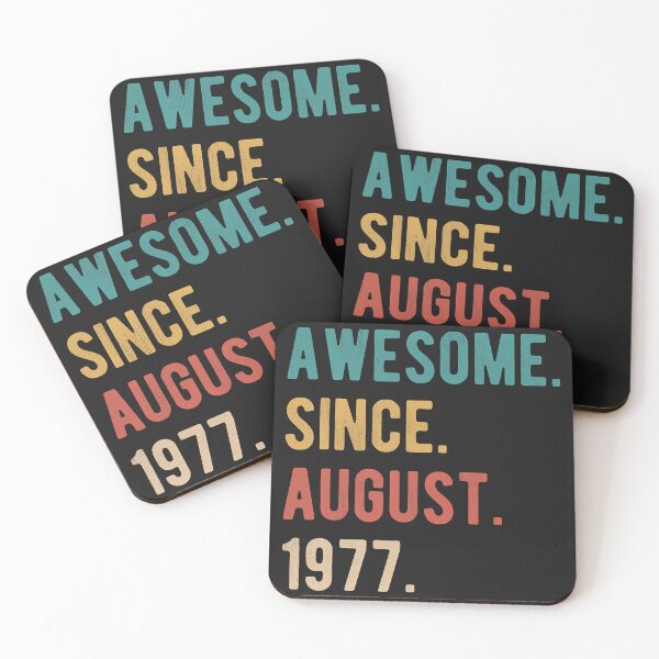 Item preview, 45 Years Old Awesome Since August 1977 45th Birthday designed and sold by CarlaHerold.