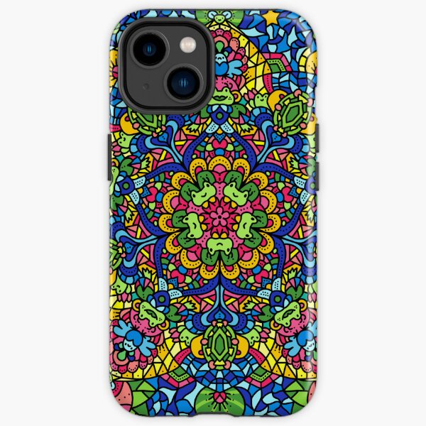 Frog Mandala Stained Glass iPhone Tough Case