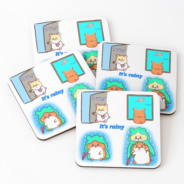Item preview, Hamster | Hamster Lover - It's rainy v1 designed and sold by FennyWijayaMomo.