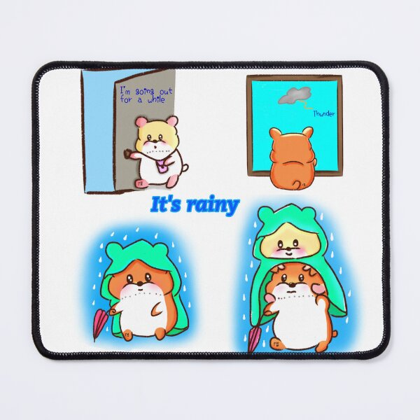 Item preview, Hamster | Hamster Lover - It's rainy v1 designed and sold by FennyWijayaMomo.