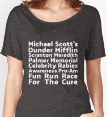The Office - Michael Scott's Celebrity Rabies Fun Run T-Shirt! Women's Relaxed Fit T-Shirt
