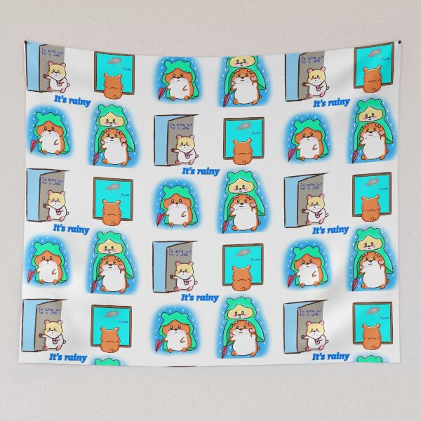 Item preview, Hamster | Hamster Lover - It's rainy v1 designed and sold by FennyWijayaMomo.