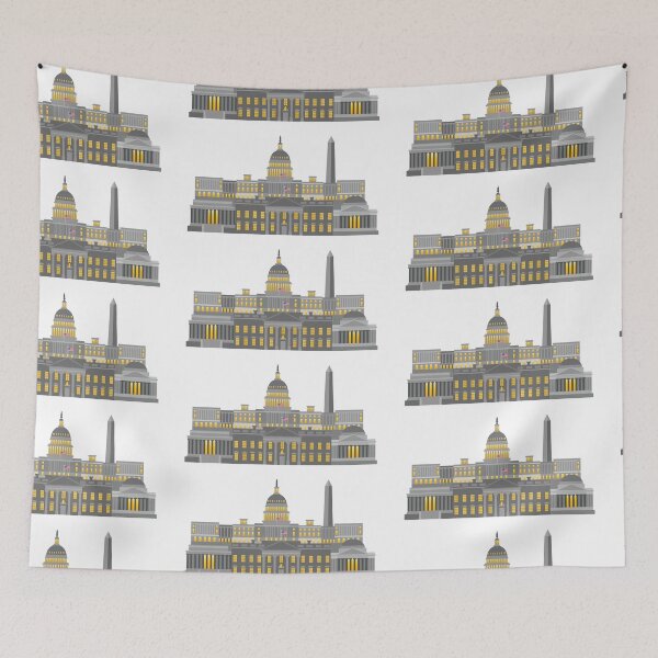 Item preview, Washington DC Monuments and Landmarks Illustration designed and sold by jpldesigns.
