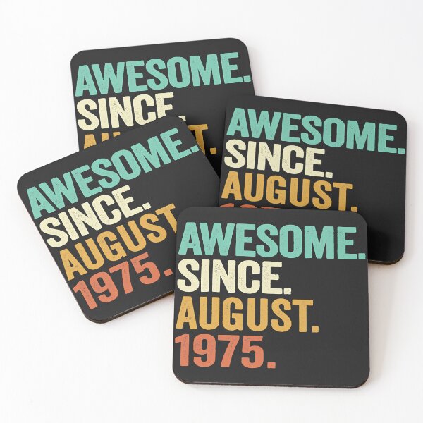 Item preview, 47 Years Old Awesome Since August 1975 47th Birthday designed and sold by ImkeAhrens.