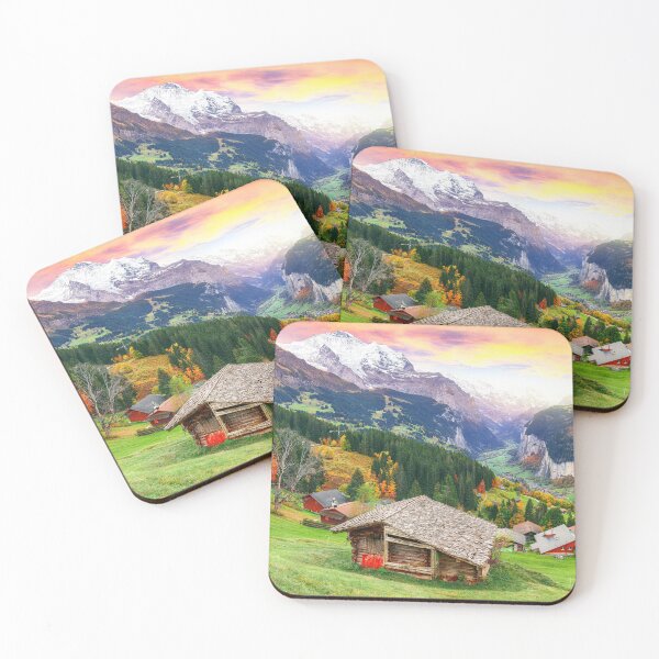Item preview, Lauterbrunnen Valley Landscape designed and sold by PotluckPrints.