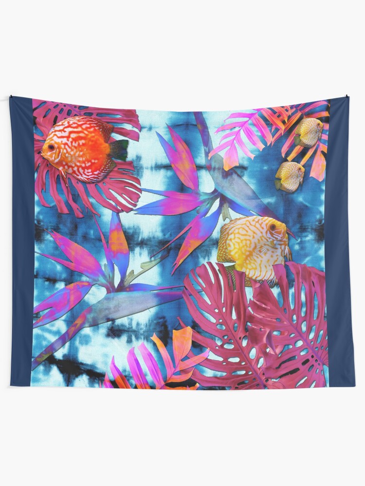 Alternate view of Oceanna Collage Wall Tapestry