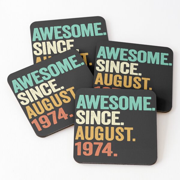 Item preview, 48 Years Old Awesome Since August 1974 48th Birthday designed and sold by ImkeAhrens.