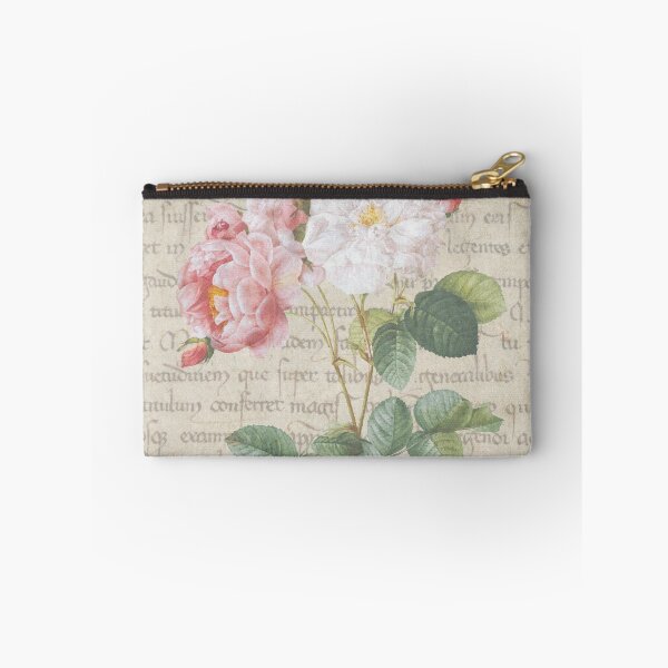 Item preview, pink pastel bouquet of flowers on a vintage book designed and sold by Beeroclock.