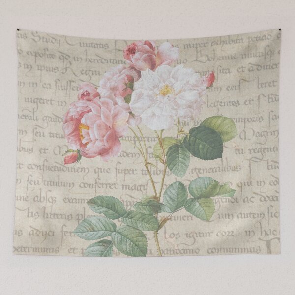 Item preview, pink pastel bouquet of flowers on a vintage book designed and sold by Beeroclock.