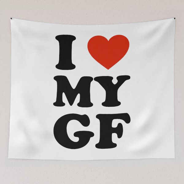 Item preview, I Love My Gf, I Love My Girlfriend designed and sold by Zaraharding.