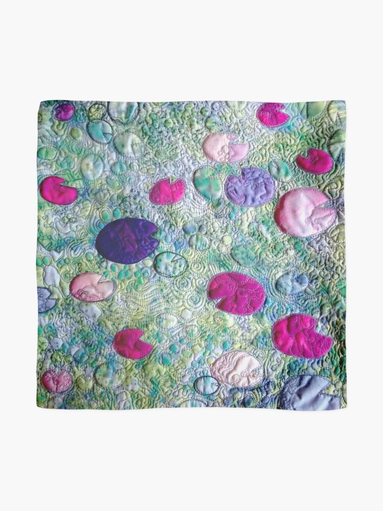 Alternate view of Water Lillies #1 Scarf