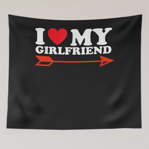 Item preview, I love my girlfriend ,I Love My Girlfriend Tshirt Funny Valentine Red Heart Love  designed and sold by Zaraharding.