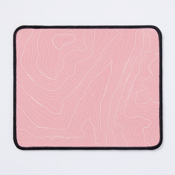 Item preview, WE PERCEIVE | PSYCHOLOGY THINGS SPECIAL PINK Edition - Maslow's HIERARCHY of NEEDS on TOPOGRAPHY designed and sold by Luis Wong | We Perceive.