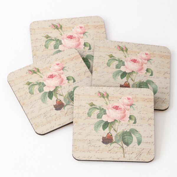 Item preview, pink bouquet of flowers on a vintage book designed and sold by Beeroclock.