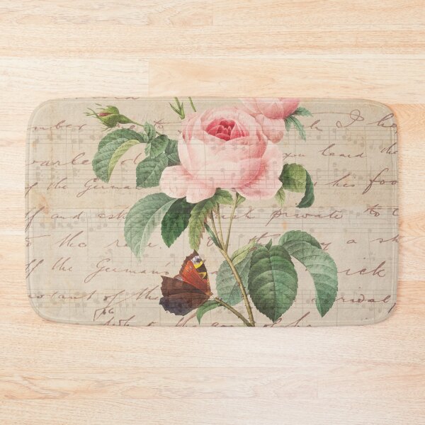 Item preview, pink bouquet of flowers on a vintage book designed and sold by Beeroclock.
