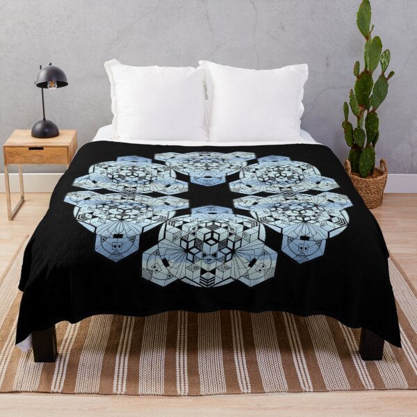 Item preview, Mountain Range Cube Mandala Star designed and sold by createVisions.