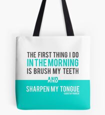 Sharpen My Tongue || Dorothy Parker Tote Bag