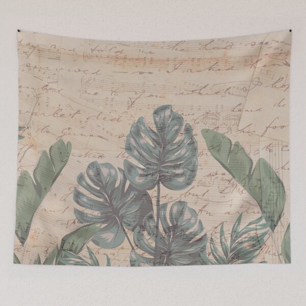 Item preview, green leaves on a vintage book designed and sold by Beeroclock.