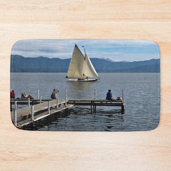 Item preview, Sailing on Lake Geneva at Plage de Perroy designed and sold by Jeremy Hayden.