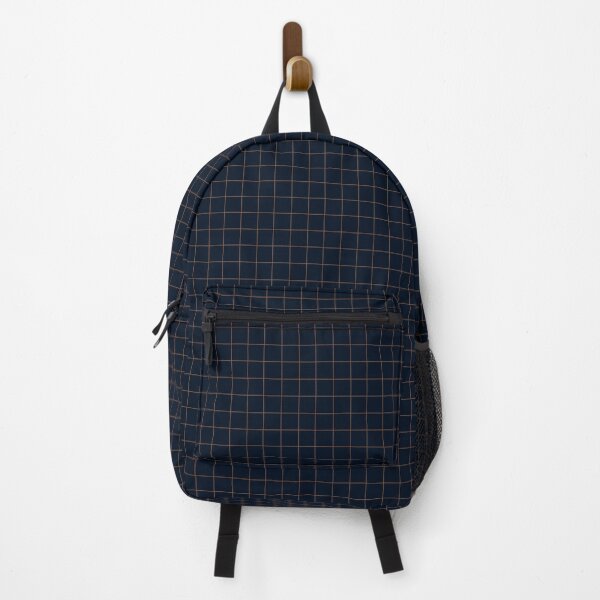 Item preview, Navy & Rust Grid designed and sold by BlueMoonBarn.