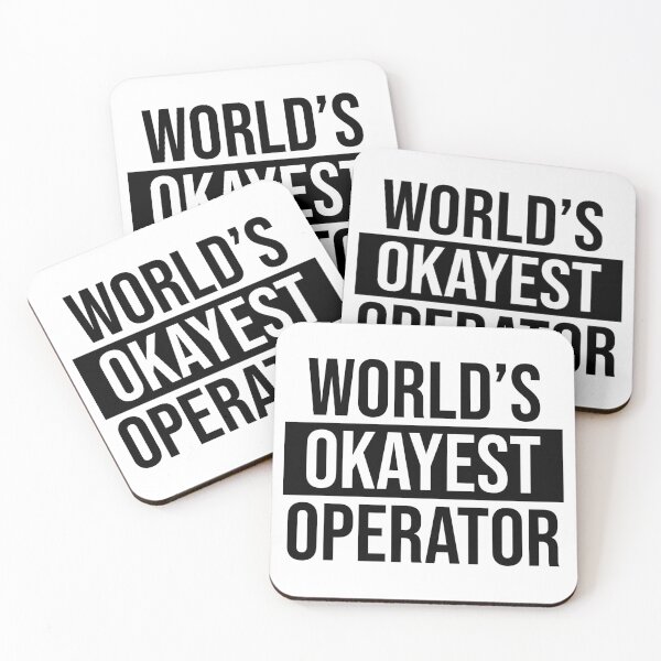 Item preview, World's Okayest Operator designed and sold by Adel Qasem.