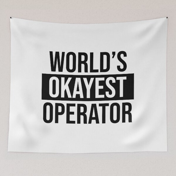 Item preview, World's Okayest Operator designed and sold by Adel Qasem.