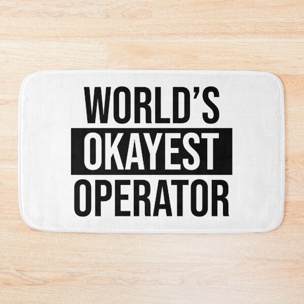 Item preview, World's Okayest Operator designed and sold by Adel Qasem.