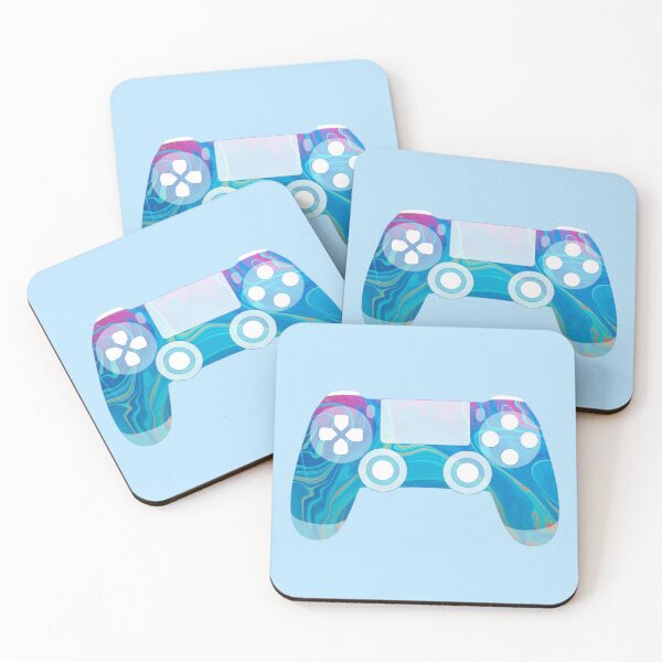 Item preview, Retro Gaming Controller Psychedelic Liquid Blue designed and sold by everything4eva.