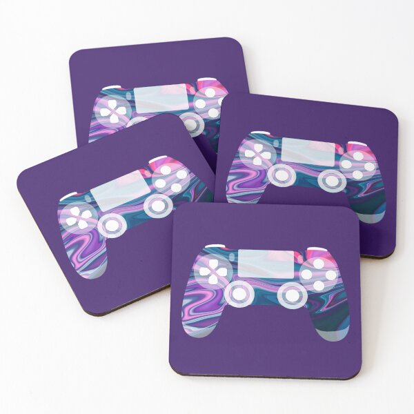 Item preview, Retro Gaming Controller Psychedelic Liquid Blue Purple designed and sold by everything4eva.