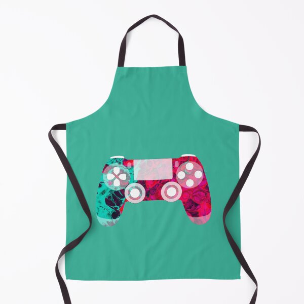Item preview, Retro Gaming Controller Psychedelic Liquid Red Turquoise designed and sold by everything4eva.