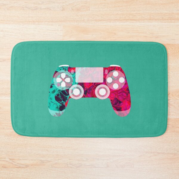 Item preview, Retro Gaming Controller Psychedelic Liquid Red Turquoise designed and sold by everything4eva.