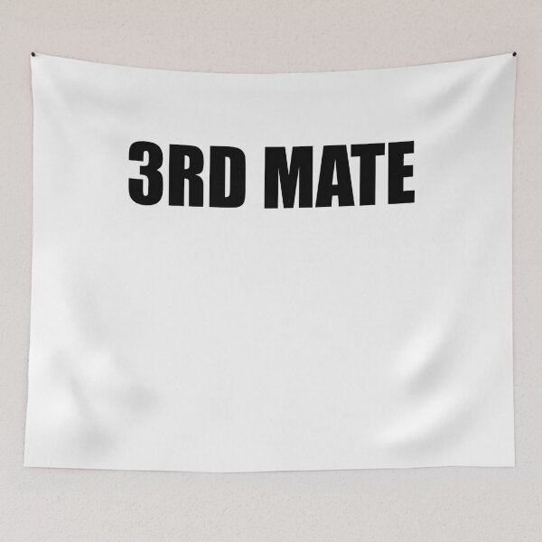Item preview, 3rd Mate In Black Letter On Color T Shirt One 1 Side Only designed and sold by arcadetoystore.
