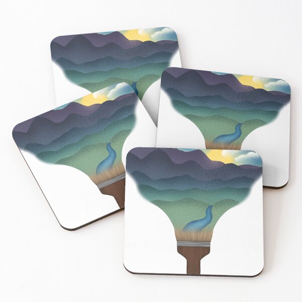 Item preview, Mountain scene coming from paint brush designed and sold by LeighsDesigns.