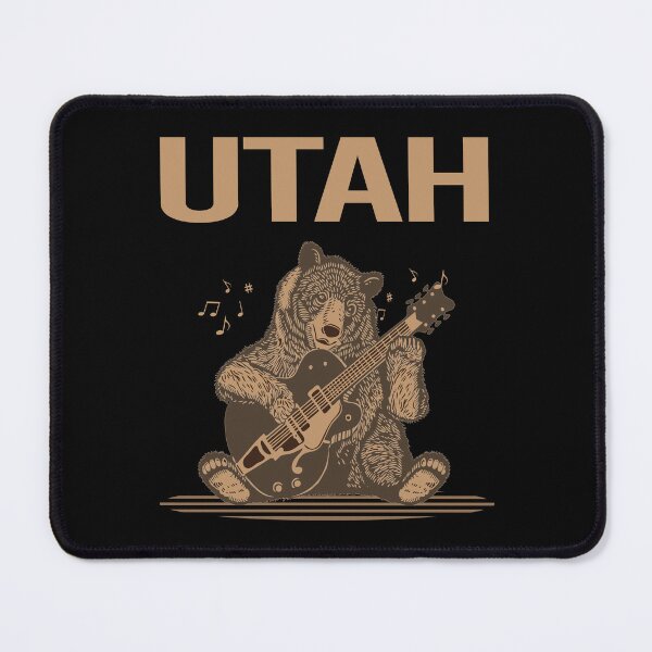 Item preview, Bear With Guitar Utah designed and sold by hurseslossb.