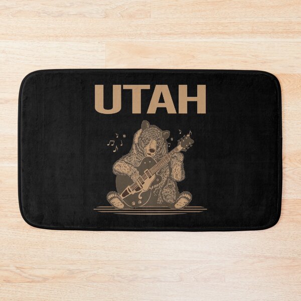 Item preview, Bear With Guitar Utah designed and sold by hurseslossb.