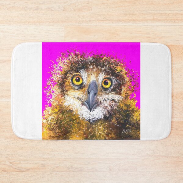 Item preview, Owl painting on purple background designed and sold by MatsonArtDesign.