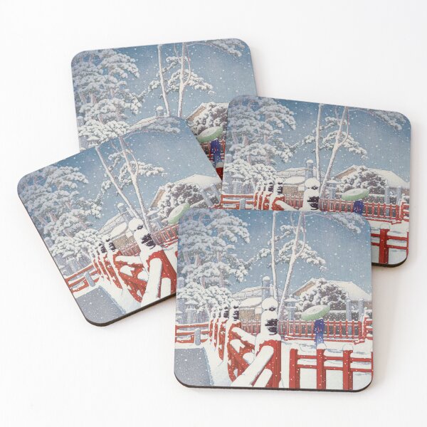 Item preview, Japanese Art - Yakumo Bridge at Nagata Shrine by Kawase Hasui designed and sold by Ukiyo-Studio.
