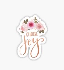 Floral Choose Joy Sticker