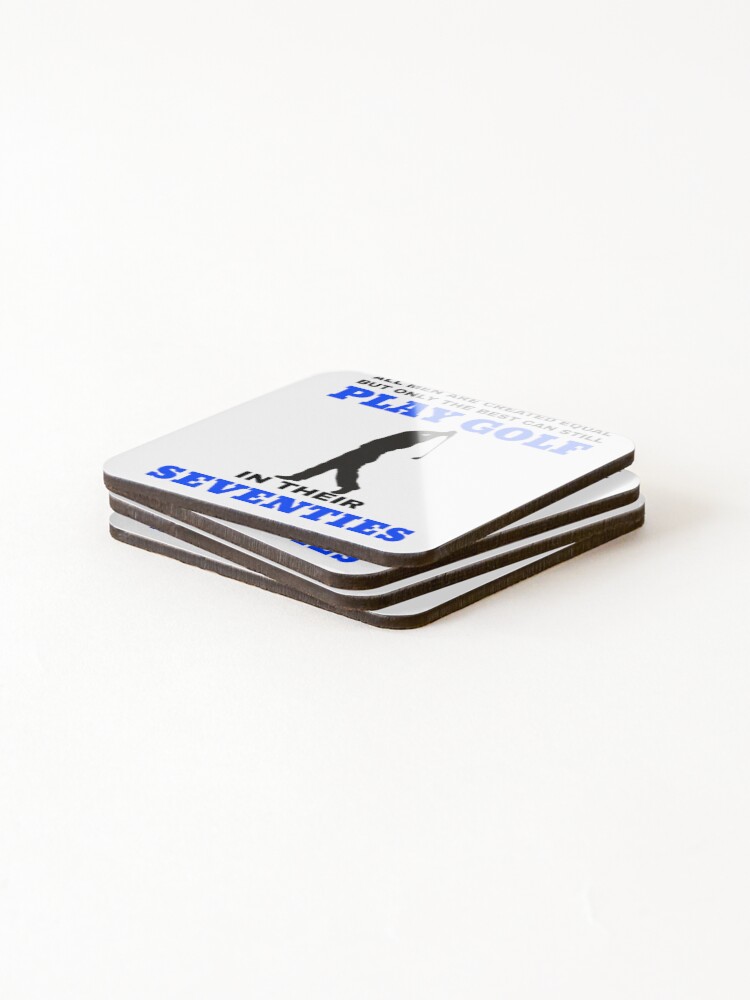 Thumbnail 4 of 5, Coasters (Set of 4), Golf designed and sold by BomboStore.
