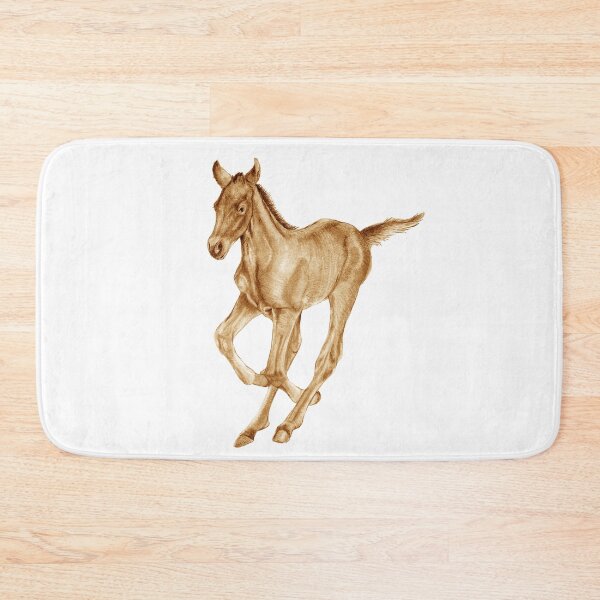 Item preview, Galloping foal - brown colorized version designed and sold by SylvieG18.