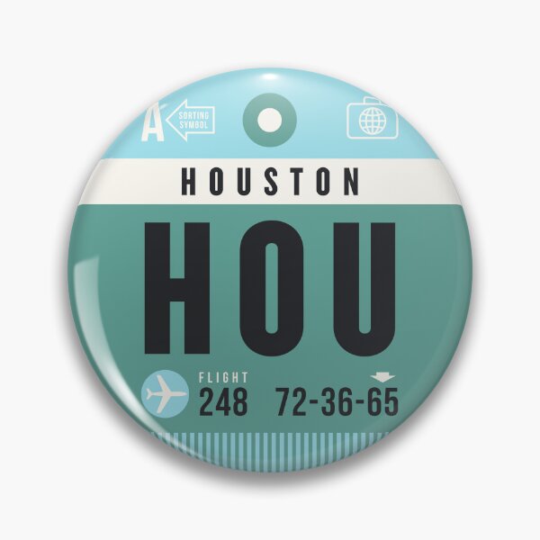 Artikelvorschau, Gepäckanhänger A - HOU Houston Texas USA entworfen und verkauft von VoodooCircus.