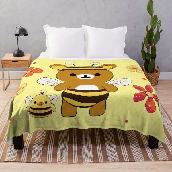 Rilakkuma and Kaoru Plush Blanket Throw on sale