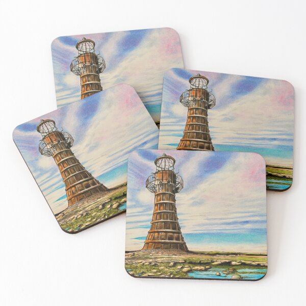 Item preview, Whitford Point Lighthouse (Gower Peninsula) designed and sold by Karen Elaine Evans.