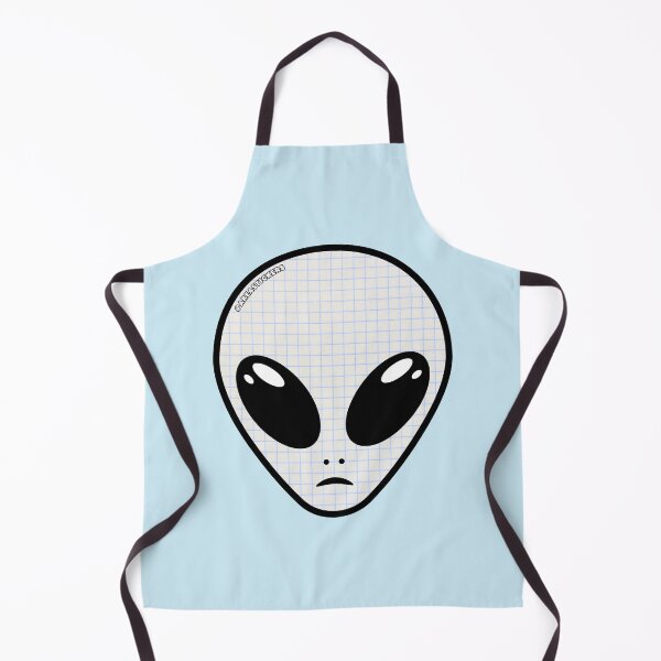 Item preview, Alien head - School checkered paper skin designed and sold by AreaStickers.