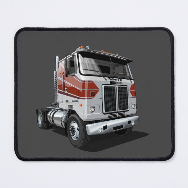 Item preview, 1980 White Road Commander 2 Cabover Truck in silver designed and sold by candc-retro.
