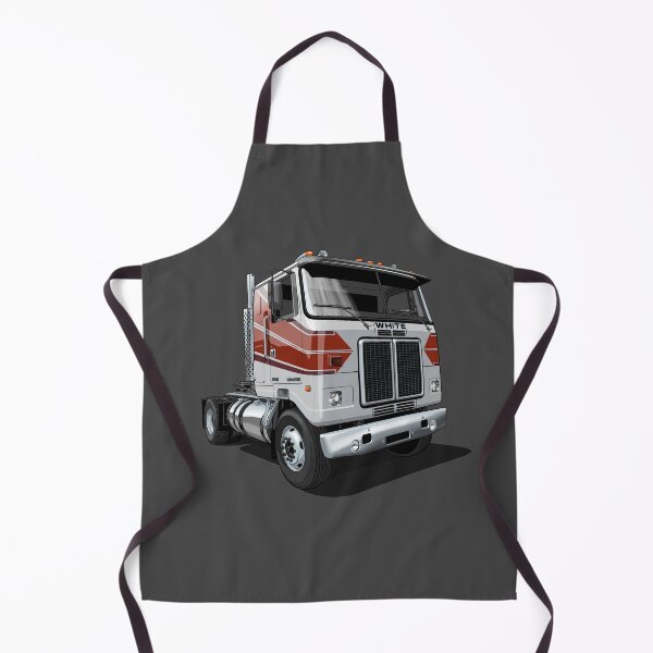 Item preview, 1980 White Road Commander 2 Cabover Truck in silver designed and sold by candc-retro.